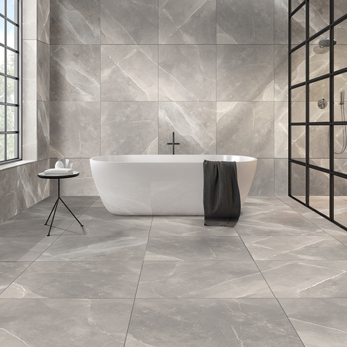 Armani Light Grey Polished Porcelain Tiles 60x60 | StoneSuperstore