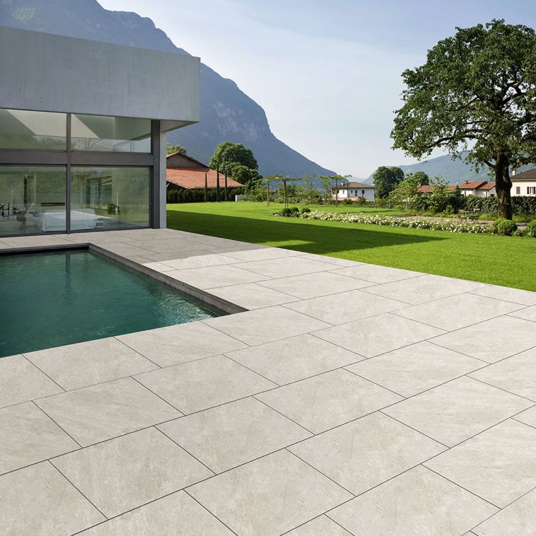 Outdoor Paving - Mustang Crema Porcelain Paving | StoneSuperstore
