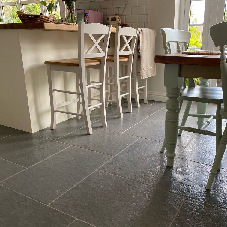 Grey Limestone Tiles - Brushed | StoneSuperstore