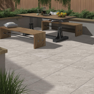 Picture of Lithos Silver Grey Outdoor Porcelain Paving Slab Tiles