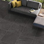 Picture of Luxor Nero Outdoor Porcelain Paving Slab Tiles