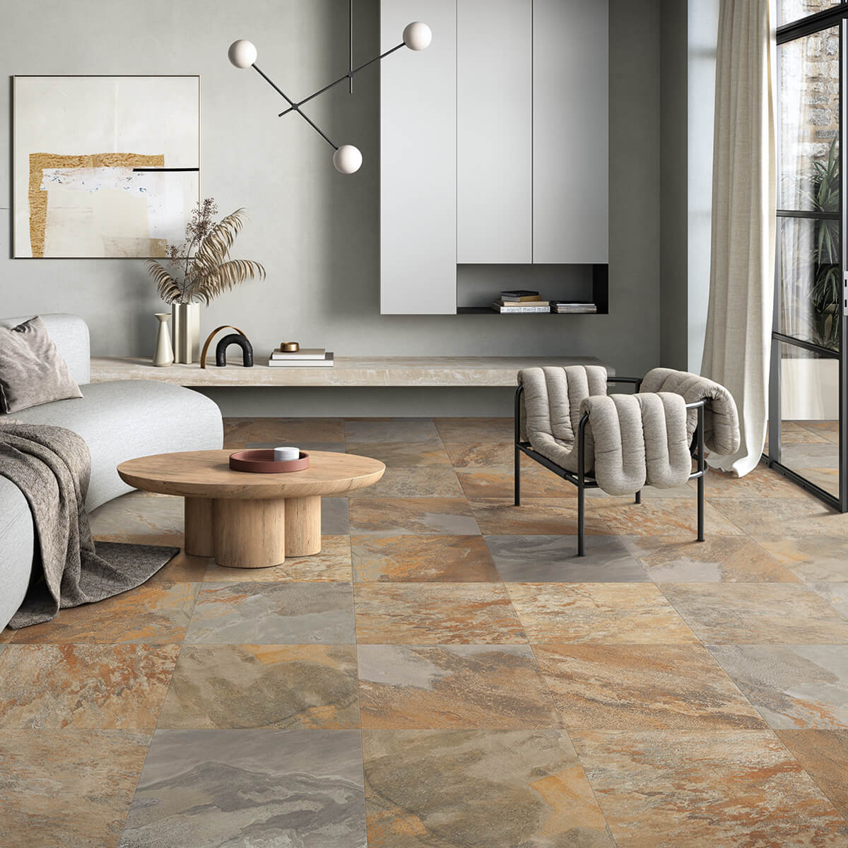 Slate Natural Stone Effect Porcelain Tiles | StoneSuperstore