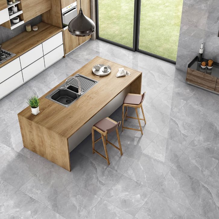 Bardiglio Grey Polished Porcelain Tiles | StoneSuperstore