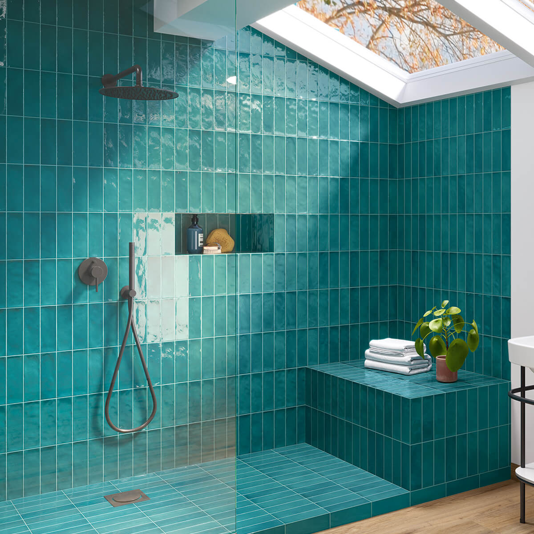 Shop Cavendish Teal Metro Tiles Online | StoneSuperstore