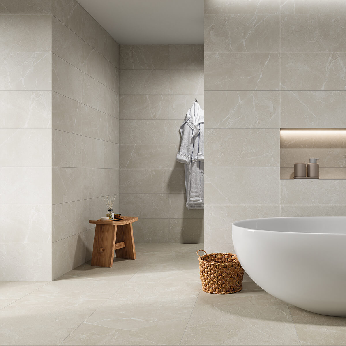 Horizon Beige Stone Effect Porcelain Tiles | StoneSuperstore