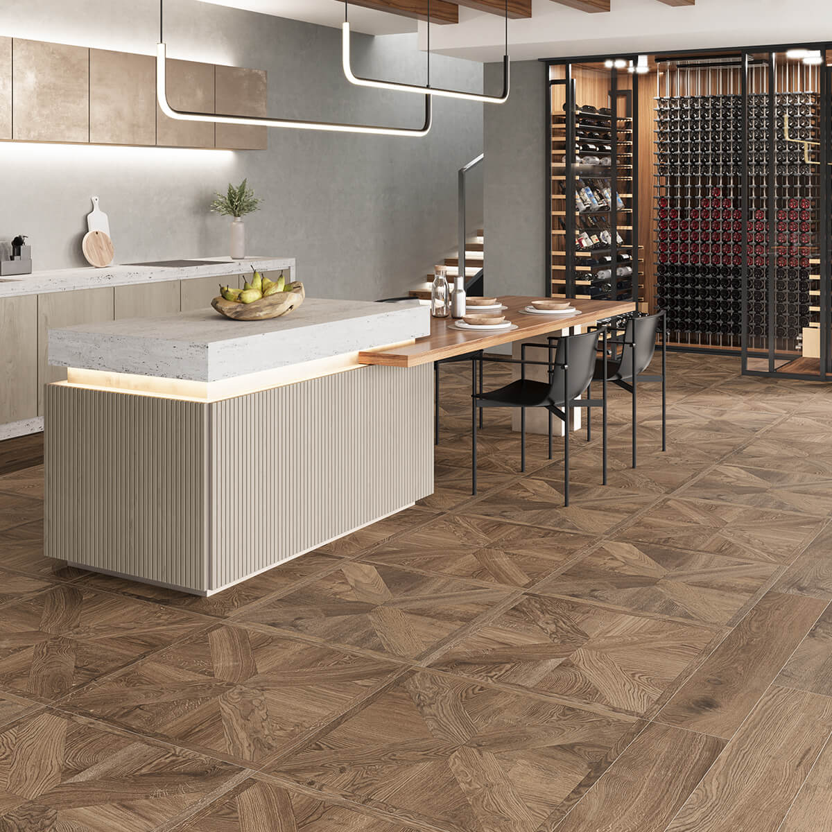 Shop Forest Walnut Parquet Wood-Effect Tiles Online | StoneSuperstore