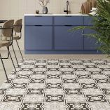 Picture of Retro Black Patterned Tiles