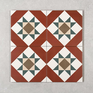 Picture of Marlow Red Patterned Tiles
