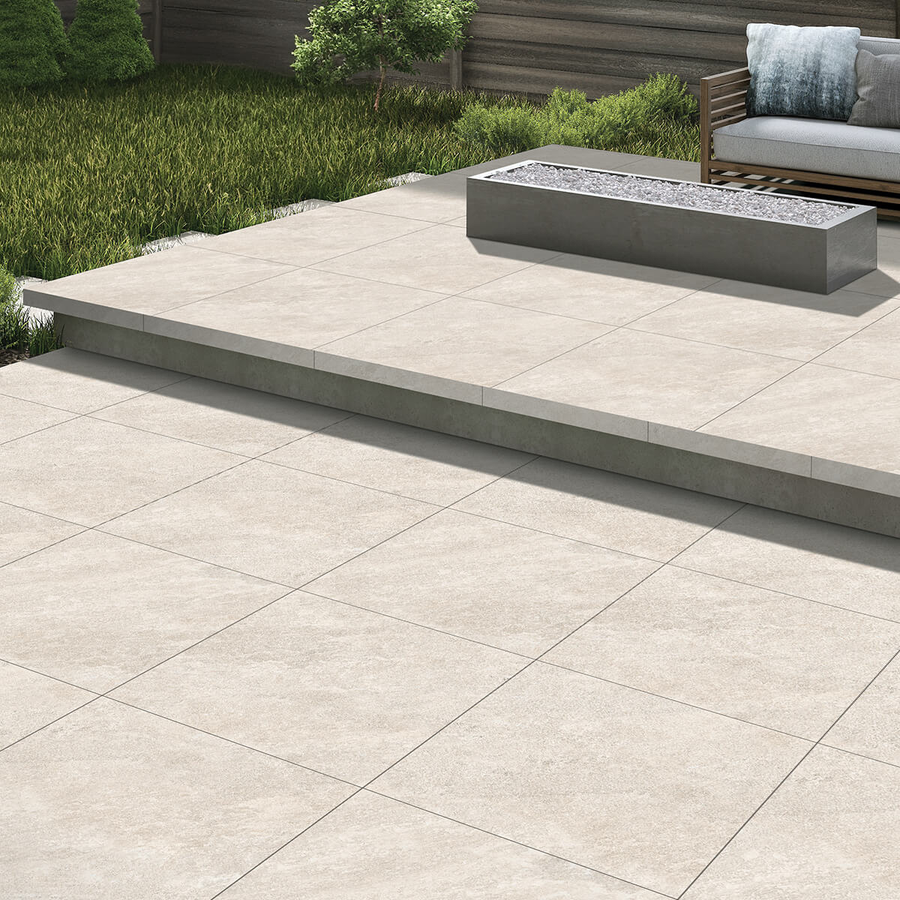 Charterhouse Bianco Porcelain Paving Slabs | StoneSuperstore