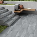 Picture of Axis Anthracite Outdoor Porcelain Paving Slab Tiles