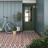 Picture of Marlow Red Patterned Tiles