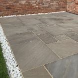 Picture of Classic Autumn Umber Sandstone 18.8 sqm Calibrated Paving Slab Pack