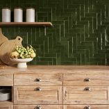 Picture of Bonita Dark Green Metro  Tiles