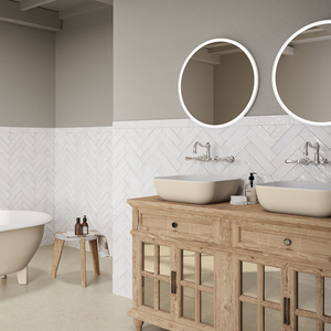 Picture of Carmella White Metro Tiles